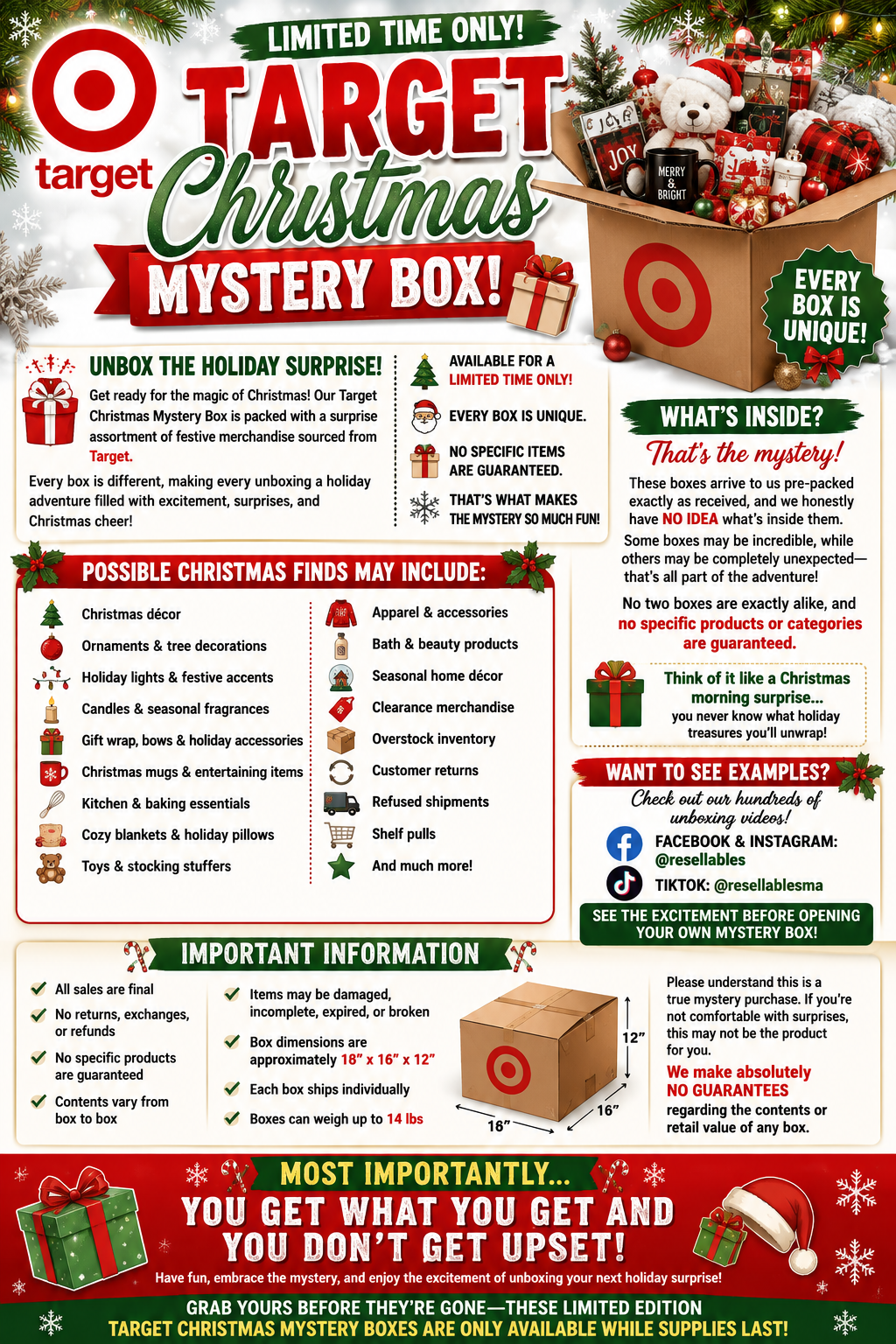 Target Christmas Mystery Box