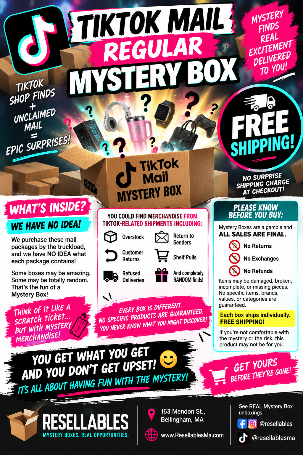 TikTok Mail Monster Mystery Box - FREE SHIPPING