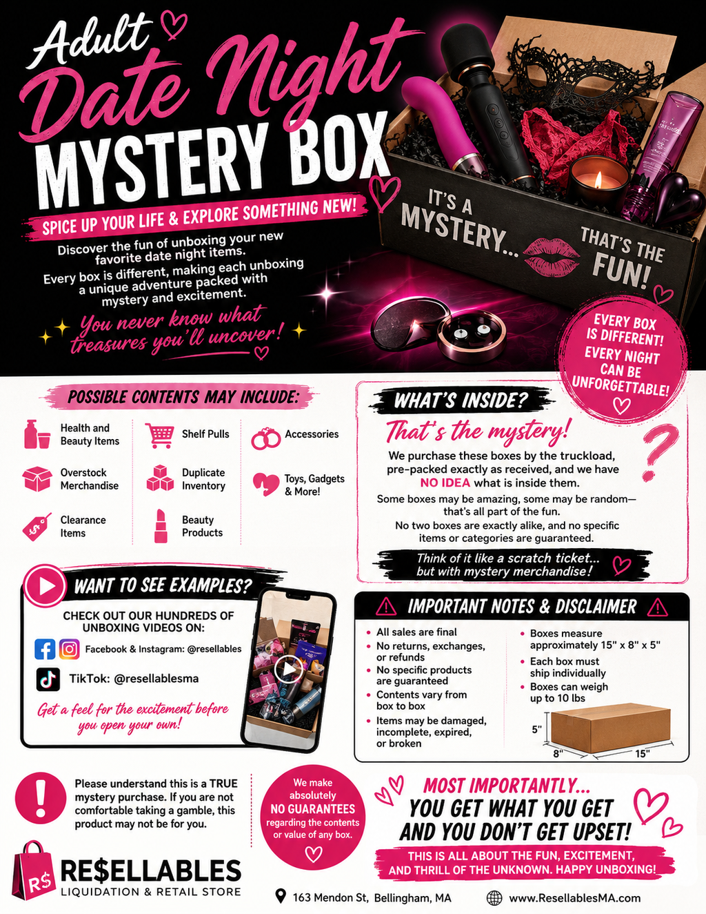 Adult Date Night Mystery Box