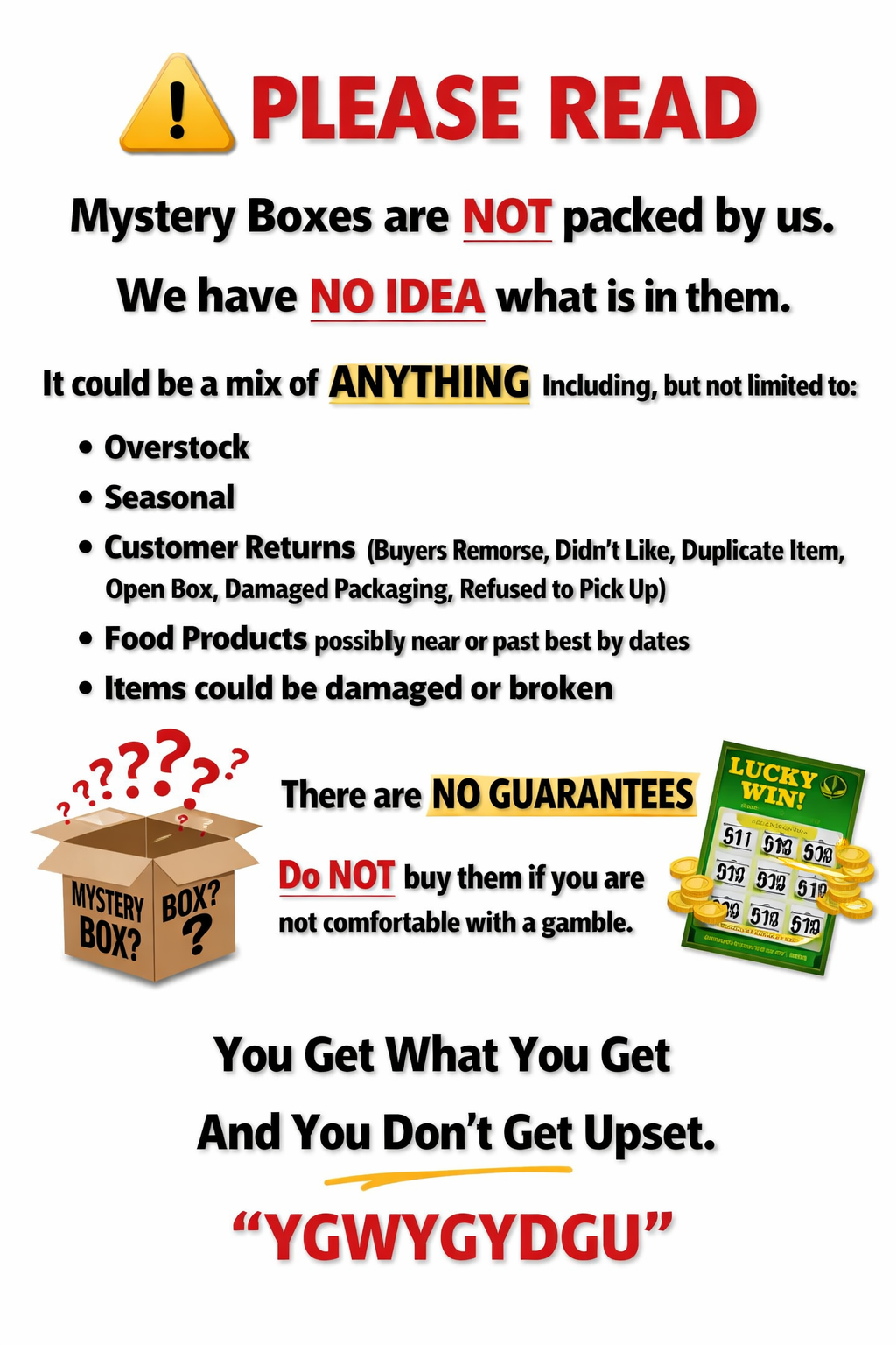 Unclaimed Mail Mystery Box